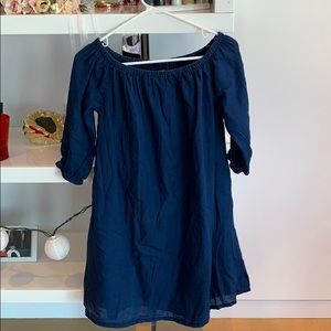 Madewell Denim Look Alike Off Shoulder Dress